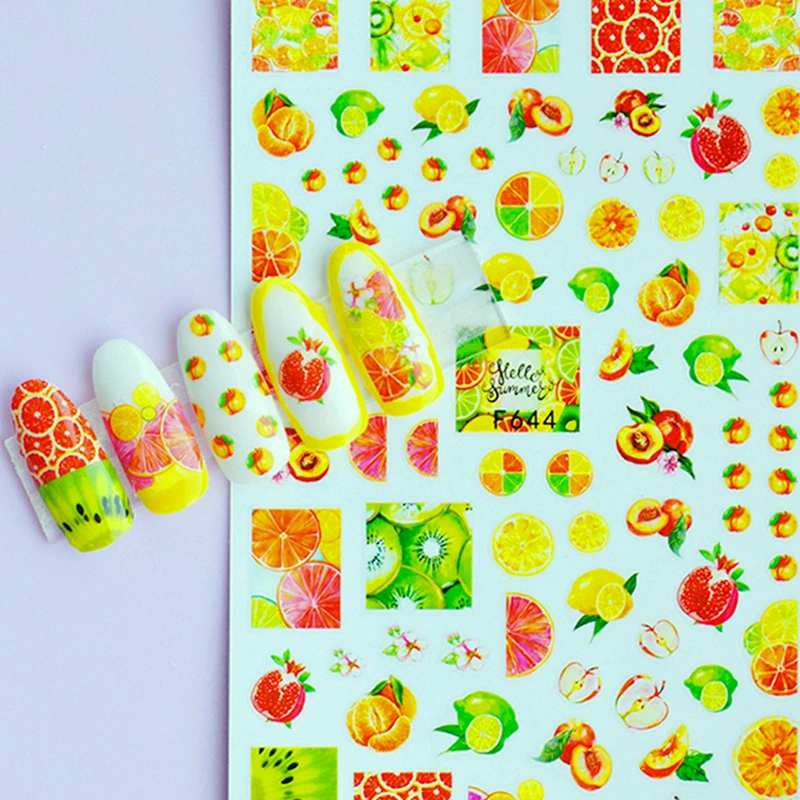 2 Sheets Adhesive Fruit 3D Nail Sticker Decals For Nail Art Tips Decorations Fake Nails Accessoires Slider Strawberry Orange
2 Sheets Adhesive Fruit 3D Nail Sticker Decals For Nail Art Tips Decorations Fake Nails Accessoires Slider Strawberry Orange