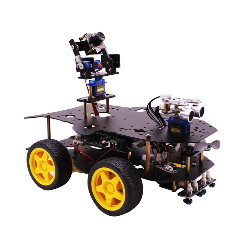 Raspberry Pi 4B 4WD умный робот набор для самостоятельной сборки автомобиля