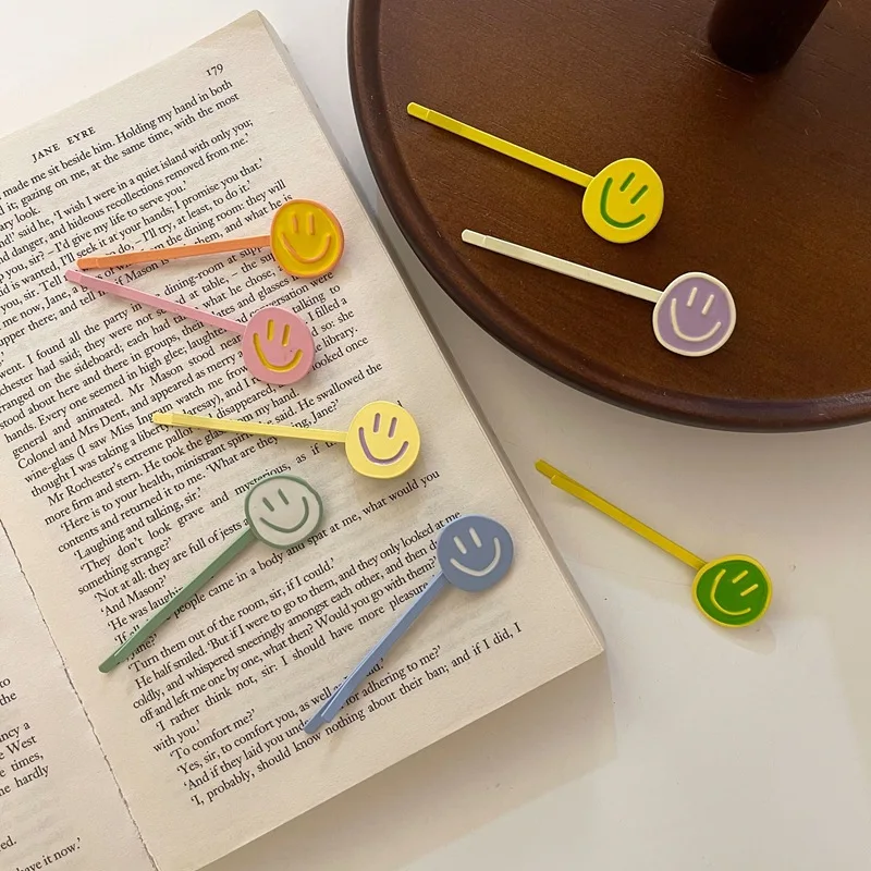 Smiley Color Hollow Hairpin Alloy Dripping Glaze Yellow White Cream Macaron Women's Hair Grips Fashion Hair Accessories Gift 
Smiley Color Hollow Hairpin Alloy Dripping Glaze Yellow White Cream Macaron Women's Hair Grips Fashion Hair Accessories Gift