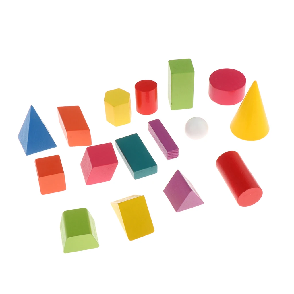 16x 3D Shapes Geometric Solids Wooden Montessori Toys Math Games Toys Blocks 
16x 3D Shapes Geometric Solids Wooden Montessori Toys Math Games Toys Blocks