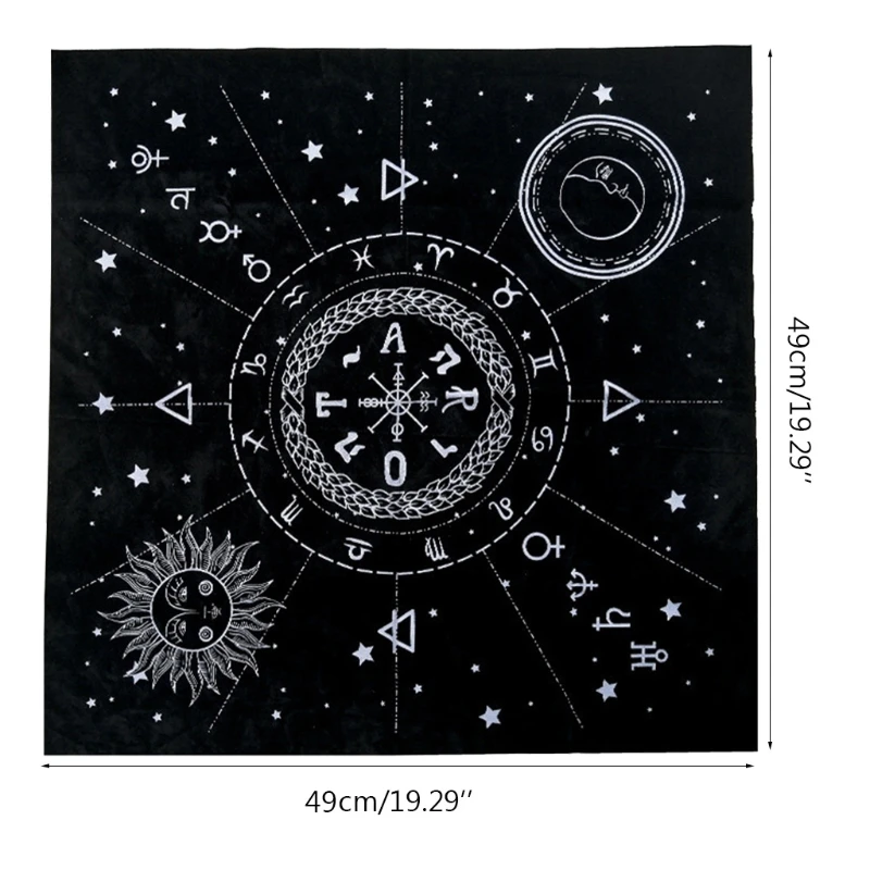 The Velvet Divination Tablecloth Metaphysical Altar Cloth Card Board Game Astrology Oracle Card Pad Table Cover Card Mat
The Velvet Divination Tablecloth Metaphysical Altar Cloth Card Board Game Astrology Oracle Card Pad Table Cover Card Mat