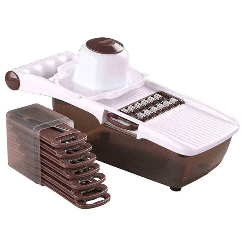 Multifunctional Mandoline Slicer Vegetable Cutter With Stainless Steel Blade Potato Carrot Grater Kitchen Tool Manual Dicer
Multifunctional Mandoline Slicer Vegetable Cutter With Stainless Steel Blade Potato Carrot Grater Kitchen Tool Manual Dicer