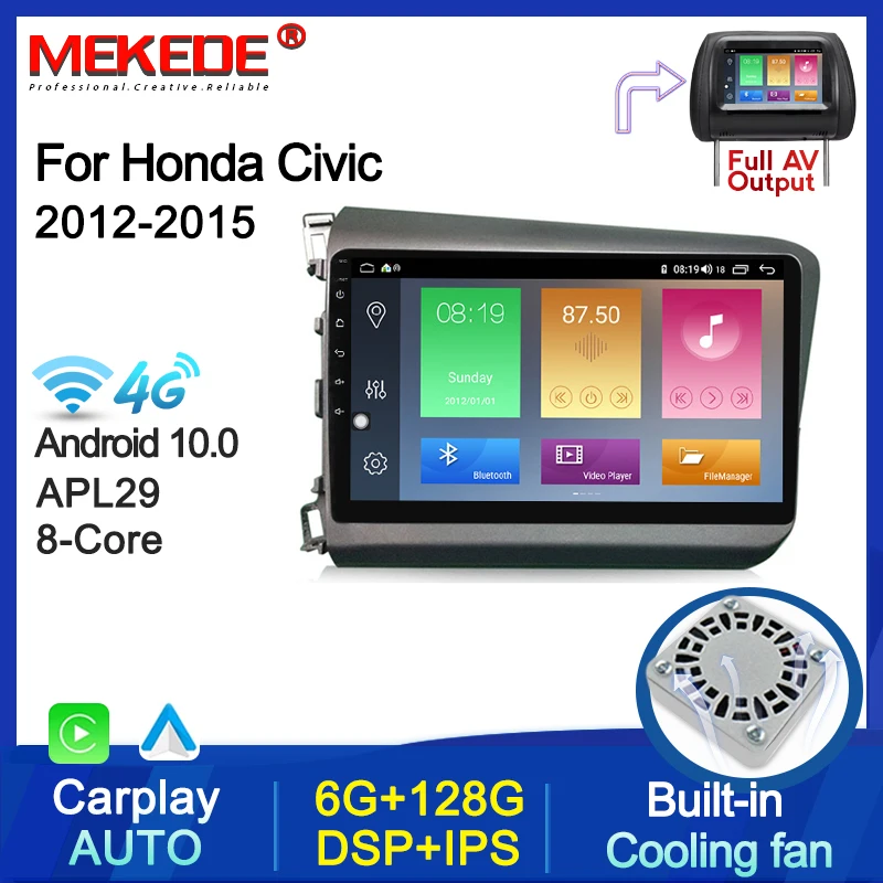 Мультимедийная магнитола для Honda Civic, мультимедийный видеоплеер 9 дюймов на Android 10, 4G, Lte, Wi-Fi, GPS, для Honda Civic 2012-2015
Мультимедийная магнитола для Honda Civic, мультимедийный видеоплеер 9 дюймов на Android 10, 4G, Lte, Wi-Fi, GPS, для Honda Civic 2012-2015