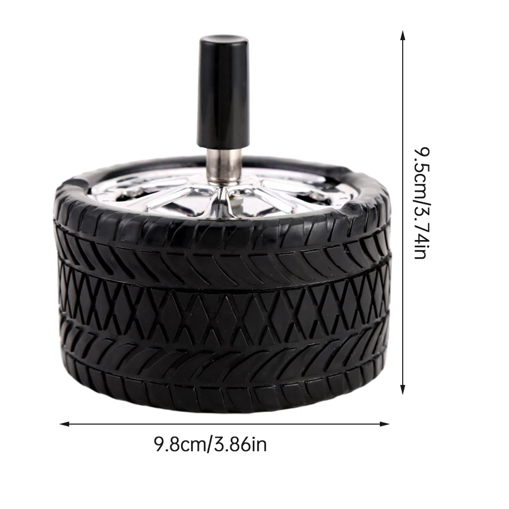Ash Tray Reusable Rotating Tire Shape Home Decor Ashtray with Lid windproof for Bar Office BlackCigarette Cylinder Holder
Ash Tray Reusable Rotating Tire Shape Home Decor Ashtray with Lid windproof for Bar Office BlackCigarette Cylinder Holder
