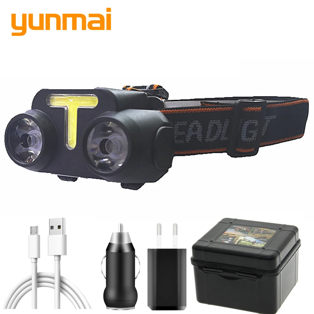 Bike Light Mini COB LED Headlight Headlamp Head Lamp Flashlight USB Rechargeable 18650 Torch Camping Hiking Night Fishing
Bike Light Mini COB LED Headlight Headlamp Head Lamp Flashlight USB Rechargeable 18650 Torch Camping Hiking Night Fishing