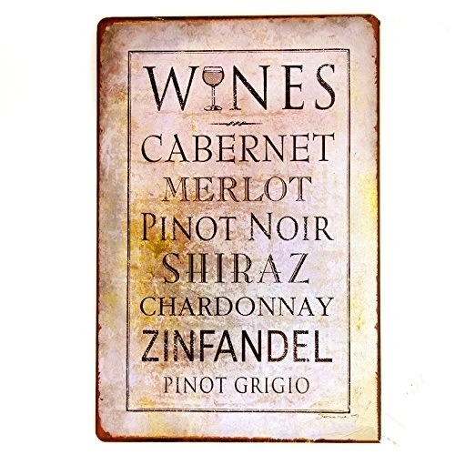 Модный оловянный знак T ray Wine Cabernet Merlot декор для стен в стиле ретро металлический