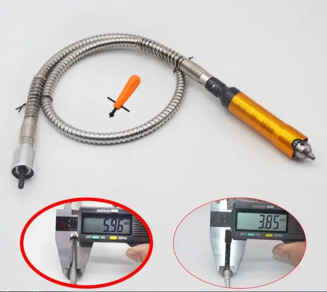 6mm Rotary Angle Grinder Tool Flexible Shaft Fits + 0-6.5mm Handpiece For Dremel Style Flex Shaft Electric Drill Rotary Tool
6mm Rotary Angle Grinder Tool Flexible Shaft Fits + 0-6.5mm Handpiece For Dremel Style Flex Shaft Electric Drill Rotary Tool