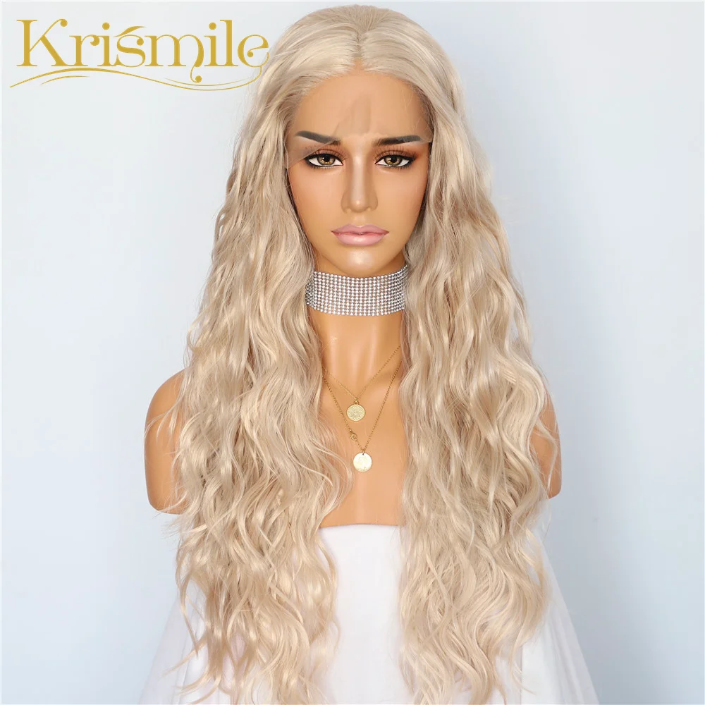 Long Water Wave Light Blonde Synthetic Lace Front Wigs for Women Girls Wig High Temperature Daily Party Drag Queen Celebrity
Long Water Wave Light Blonde Synthetic Lace Front Wigs for Women Girls Wig High Temperature Daily Party Drag Queen Celebrity