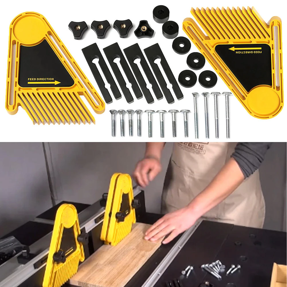 Multifunctional Double Featherboards Set for Miter Gauge Slot Woodworking Table Saw DIY Tools for Carpenter Spring Board
Multifunctional Double Featherboards Set for Miter Gauge Slot Woodworking Table Saw DIY Tools for Carpenter Spring Board