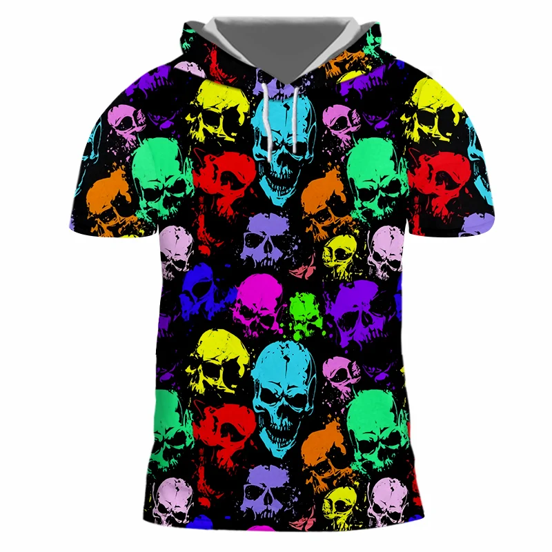 New 3D Skull Printed Hooded Tshirt Women Men Summer Fashion&cool Short Sleeve T-shirt Casual Tops Plus Size TEE Wholesale 6XL
New 3D Skull Printed Hooded Tshirt Women Men Summer Fashion&cool Short Sleeve T-shirt Casual Tops Plus Size TEE Wholesale 6XL