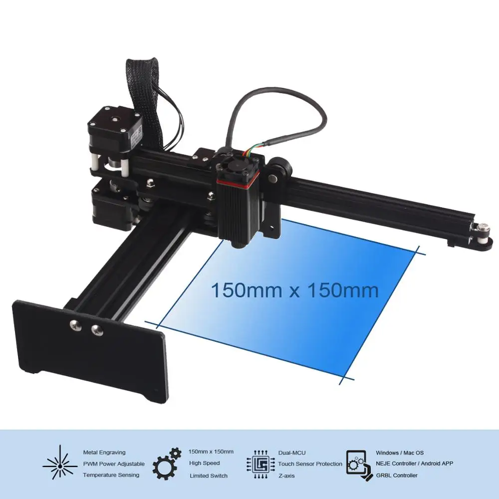 NEJE Master 20W High Speed mini CNC Laser Engraver Engraving Machine for Metal /Wood Router/Paper Cutter/Desktop Cutter U3
NEJE Master 20W High Speed mini CNC Laser Engraver Engraving Machine for Metal /Wood Router/Paper Cutter/Desktop Cutter U3