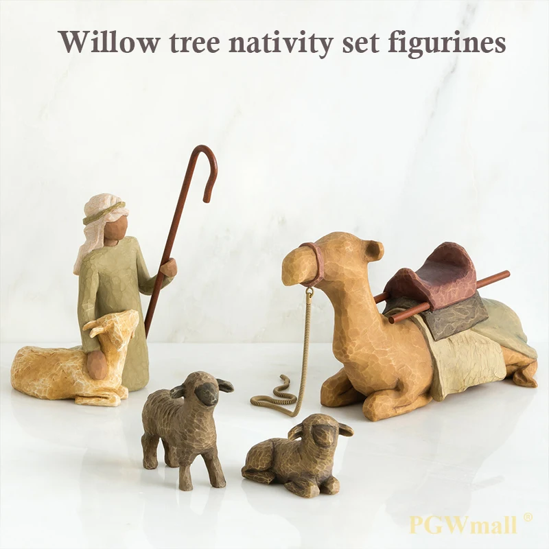 4pc/set Shepherd and Stable Animals Nativity Set Figurines Resin Sculpture Home Decoration Accessories for Living Room Ornaments
4pc/set Shepherd and Stable Animals Nativity Set Figurines Resin Sculpture Home Decoration Accessories for Living Room Ornaments