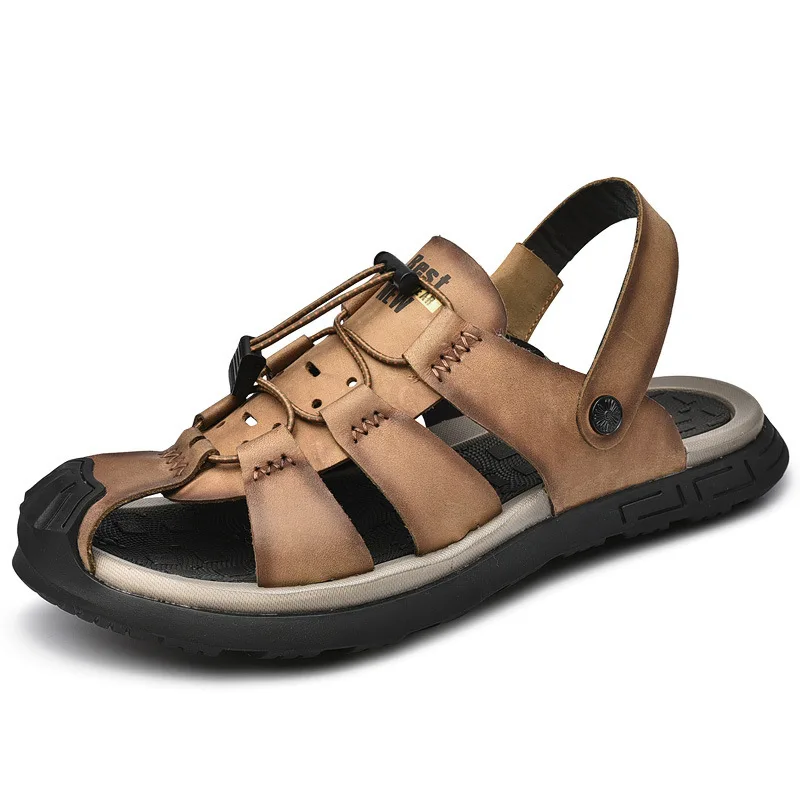 Breathable Baotou Sandals Fashion Large Size Casual Shoes Summer Beach Shoes Outdoor Men's New Slippers Lightweight Flip Flops
Breathable Baotou Sandals Fashion Large Size Casual Shoes Summer Beach Shoes Outdoor Men's New Slippers Lightweight Flip Flops