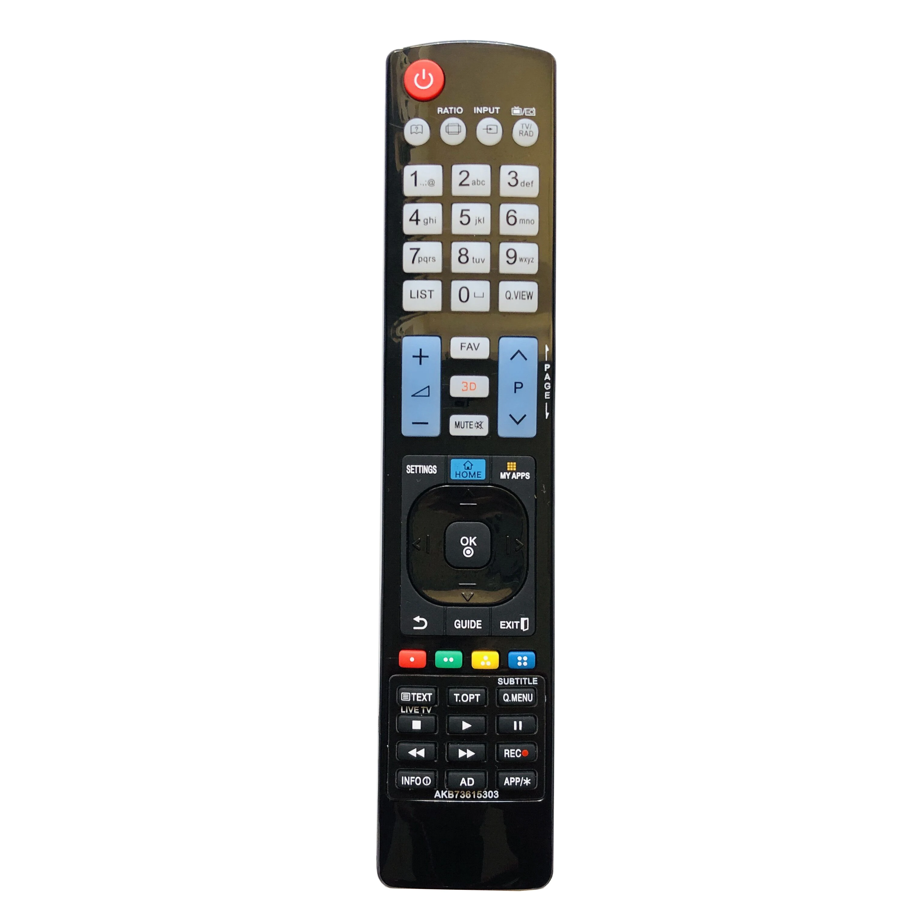 AKB73615303 Remote Control Suitable for LG TV 3D LCD HDTV AKB72915238 AKB72914043 AKB72914041 AKB73756502 AKB7375650
AKB73615303 Remote Control Suitable for LG TV 3D LCD HDTV AKB72915238 AKB72914043 AKB72914041 AKB73756502 AKB7375650