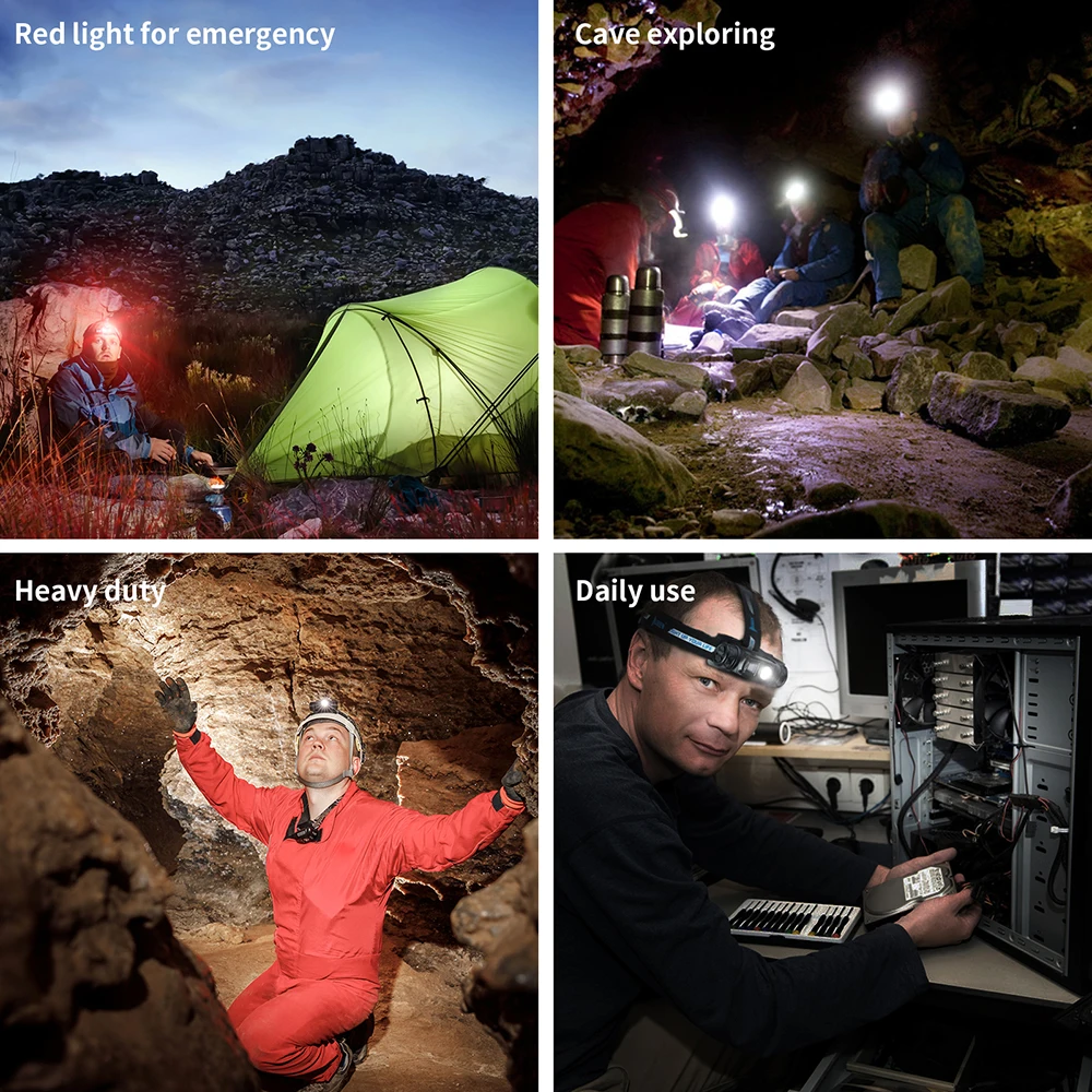 WUBEN H1 LED Headlamp 1200 lumen USB Rechargeable Flashlight 2600mAh Batteries Waterproof Super Bright Headlight for Camping
WUBEN H1 LED Headlamp 1200 lumen USB Rechargeable Flashlight 2600mAh Batteries Waterproof Super Bright Headlight for Camping