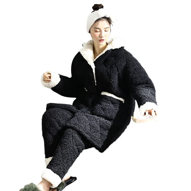 Winter pajamas women coral fleece pajamas women thickened home service flannel suit plus size pajamas pajama set women pijamas
Winter pajamas women coral fleece pajamas women thickened home service flannel suit plus size pajamas pajama set women pijamas
