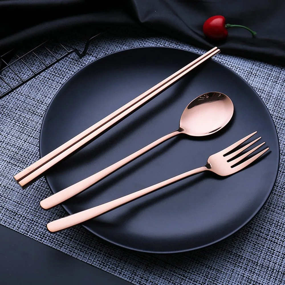 3 Pcs Portable Stainless Steel 304 Spoon Chopsticks Fork Tableware Set Environmental Protection Korean Spoon Fork Chopsticks
3 Pcs Portable Stainless Steel 304 Spoon Chopsticks Fork Tableware Set Environmental Protection Korean Spoon Fork Chopsticks