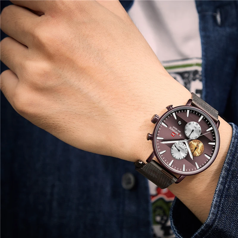 NAVIFORCE Fashion Business Men Watches Luxury Quartz Wrist Watch for Man Military Sport Waterproof Male Clock Relogio Masculino 
NAVIFORCE Fashion Business Men Watches Luxury Quartz Wrist Watch for Man Military Sport Waterproof Male Clock Relogio Masculino