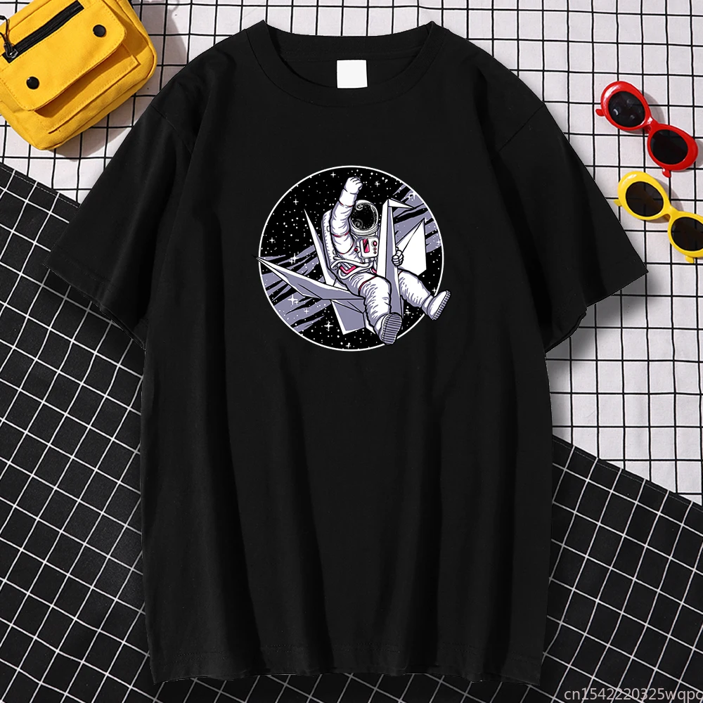 T Shirt For Homme Tee Shirts Beyond Folding Astronaut Print Funny Man Loose Clothing Soft Skin-friendly
T Shirt For Homme Tee Shirts Beyond Folding Astronaut Print Funny Man Loose Clothing Soft Skin-friendly