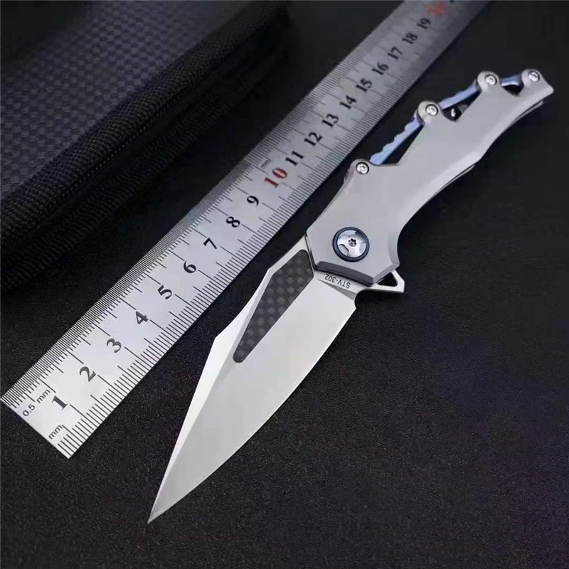 M390 steel outdoor folding knife titanium alloy handle sharp high hardness hunting knife EDC tactical defensive fruit knife
M390 steel outdoor folding knife titanium alloy handle sharp high hardness hunting knife EDC tactical defensive fruit knife