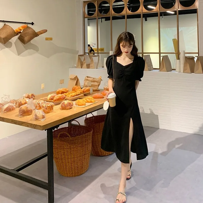 Black Dresses Women Side-slit Korean Style Chic Elegant Slim Fashion Club Party Ulzzang A-line Vestido Feminino 4XL Plus Size
Black Dresses Women Side-slit Korean Style Chic Elegant Slim Fashion Club Party Ulzzang A-line Vestido Feminino 4XL Plus Size