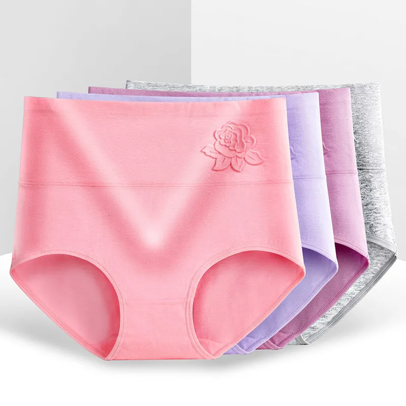 4Pcs/lot Cotton Women's Panties Elastic Soft Large Size XXXL Embossed Rose Ladies Underwear Breathable Sexy High Waist Briefs
4Pcs/lot Cotton Women's Panties Elastic Soft Large Size XXXL Embossed Rose Ladies Underwear Breathable Sexy High Waist Briefs