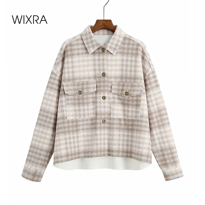 Wixra женские куртки повседневные пальто уличная Женская Офисная клетчатая верхняя одежда с отложным воротником на осень и весну
Wixra женские куртки повседневные пальто уличная Женская Офисная клетчатая верхняя одежда с отложным воротником на осень и весну