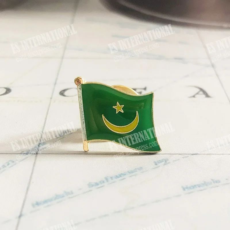 Mauritania National Flag Lapel Pins Crystal Epoxy Metal Enamel Badge Paint Brooch Souvenir Suit personality Commemorative
Mauritania National Flag Lapel Pins Crystal Epoxy Metal Enamel Badge Paint Brooch Souvenir Suit personality Commemorative