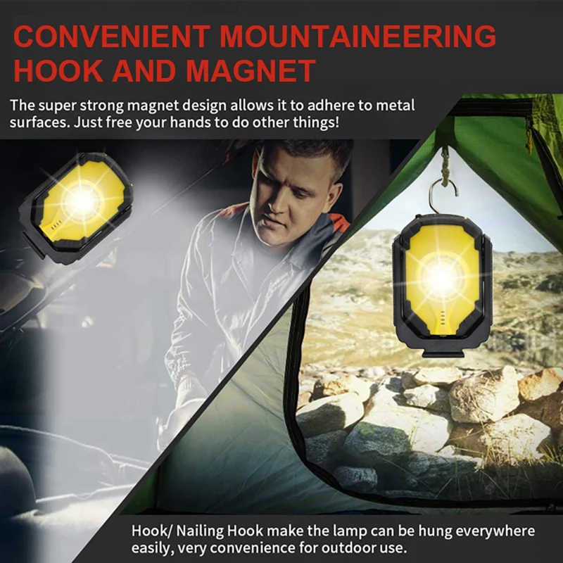 Portable LED Rechargeable Work Light netic Base & Hanging Hook Lamp Modes Work Lighting for Car Repairing Camping
Portable LED Rechargeable Work Light netic Base & Hanging Hook Lamp Modes Work Lighting for Car Repairing Camping