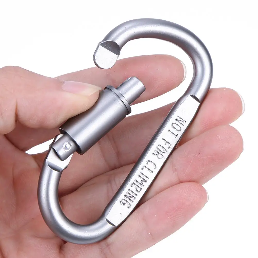 Outdoor Mountaineering Caving Rock Climbing Carabiner D Shaped Safety Hook Screw Lock Buckle Escalade Equipement Fast Security
Outdoor Mountaineering Caving Rock Climbing Carabiner D Shaped Safety Hook Screw Lock Buckle Escalade Equipement Fast Security