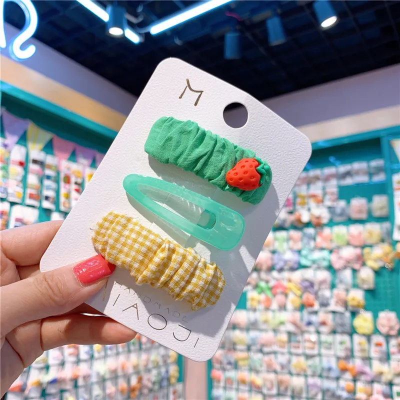 3 Pcs Children Simple Cute Vegetables Fruits BB Clip Fashion Sweet Girl Student Fold Plaid Fabric Hairpins Hair Accessories
3 Pcs Children Simple Cute Vegetables Fruits BB Clip Fashion Sweet Girl Student Fold Plaid Fabric Hairpins Hair Accessories