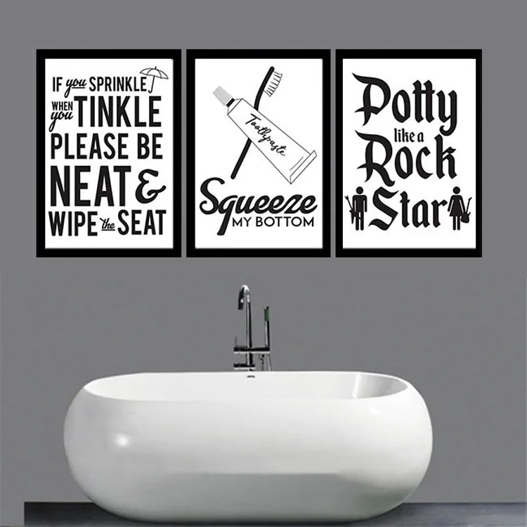Wall Art Canvas Painting Creative Bathroom Decorative English Black and White Funny Warning Bar Canvas Wall Picture Washing Room
Wall Art Canvas Painting Creative Bathroom Decorative English Black and White Funny Warning Bar Canvas Wall Picture Washing Room
