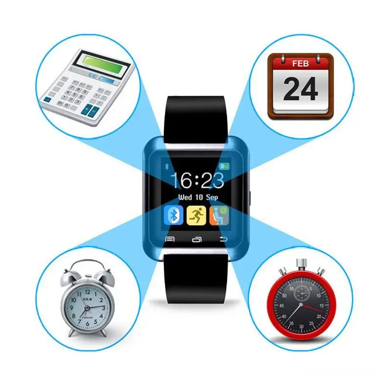 Smartwatch Bluetooth Smart Watch U8 For IPhone IOS Android Smart Phone Wear Clock Wearable Device for Women and Men Fashion
Smartwatch Bluetooth Smart Watch U8 For IPhone IOS Android Smart Phone Wear Clock Wearable Device for Women and Men Fashion