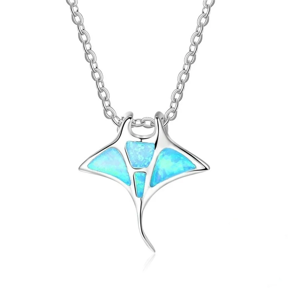 Ocean series artificial opal whale necklace 925 silver lady jewelry wholesale necklaces for women
Ocean series artificial opal whale necklace 925 silver lady jewelry wholesale necklaces for women