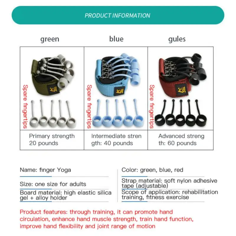 New Finger Flexion Extension Trainer Rehabilitation Abduction Straightening Training Expansion Finger Pull Stretching Trainer
New Finger Flexion Extension Trainer Rehabilitation Abduction Straightening Training Expansion Finger Pull Stretching Trainer