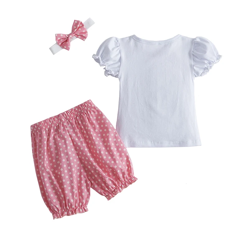 Girls Clothes Set Floral Pants T-shirt + Shorts + Headband for Kids Polka Dot Sleepswer Infant Toddler Girl Outfits Set Clothing
Girls Clothes Set Floral Pants T-shirt + Shorts + Headband for Kids Polka Dot Sleepswer Infant Toddler Girl Outfits Set Clothing