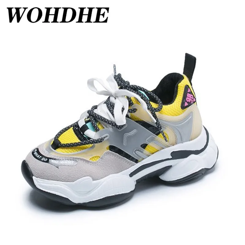 WOHDHE Women Sneakers 2021 Spring Platform Mesh Yellow Sport Shoes Ladies High Quality Breathable Women Shoes Fashion Sn
WOHDHE Women Sneakers 2021 Spring Platform Mesh Yellow Sport Shoes Ladies High Quality Breathable Women Shoes Fashion Sn