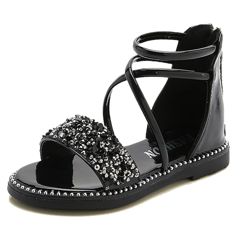 Glitter Girls Sandals Children Shoes Beachwear Sandals Kids Princess Leather Sandals Black Student Teenagers Summer Shoes Flat
Glitter Girls Sandals Children Shoes Beachwear Sandals Kids Princess Leather Sandals Black Student Teenagers Summer Shoes Flat