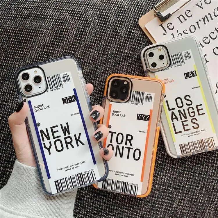 Innovative boarding pass case for iPhone 11 case Pro Max x XR XS Max 6 6S 7 8 plus trendy silicone back cover
Innovative boarding pass case for iPhone 11 case Pro Max x XR XS Max 6 6S 7 8 plus trendy silicone back cover