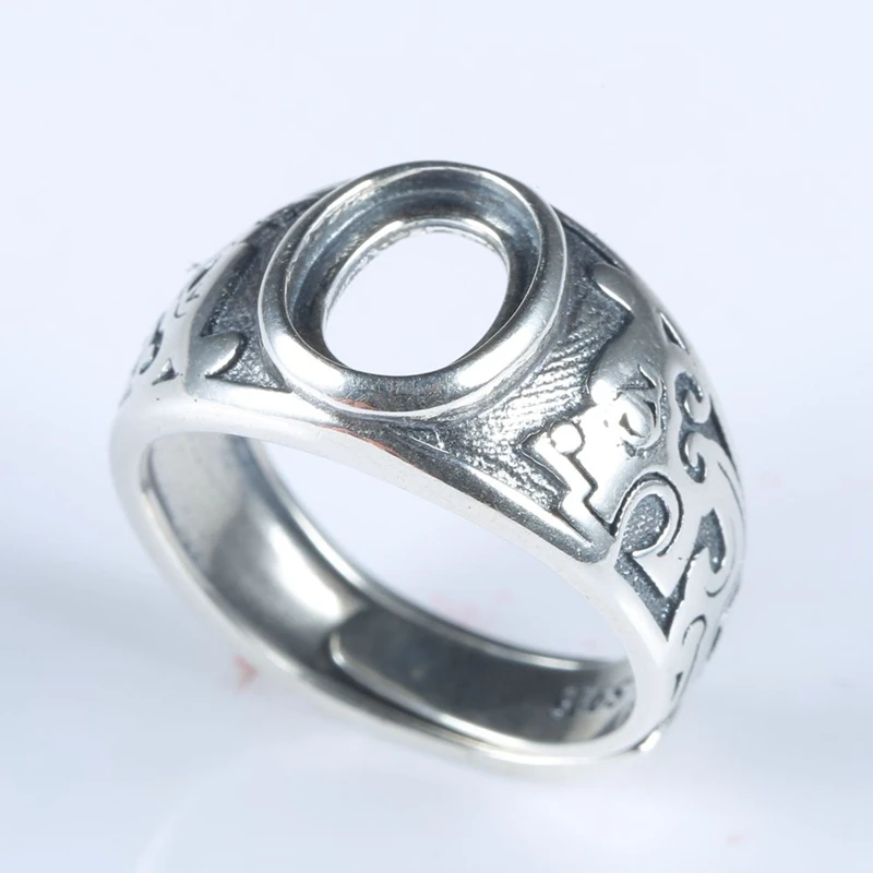 Men Engagement Wedding Vintage Ring Semi Mount Ring 925 Sterling Silver 7x9mm Oval Cabochon Wholesale Fine Jewelry Setting
Men Engagement Wedding Vintage Ring Semi Mount Ring 925 Sterling Silver 7x9mm Oval Cabochon Wholesale Fine Jewelry Setting