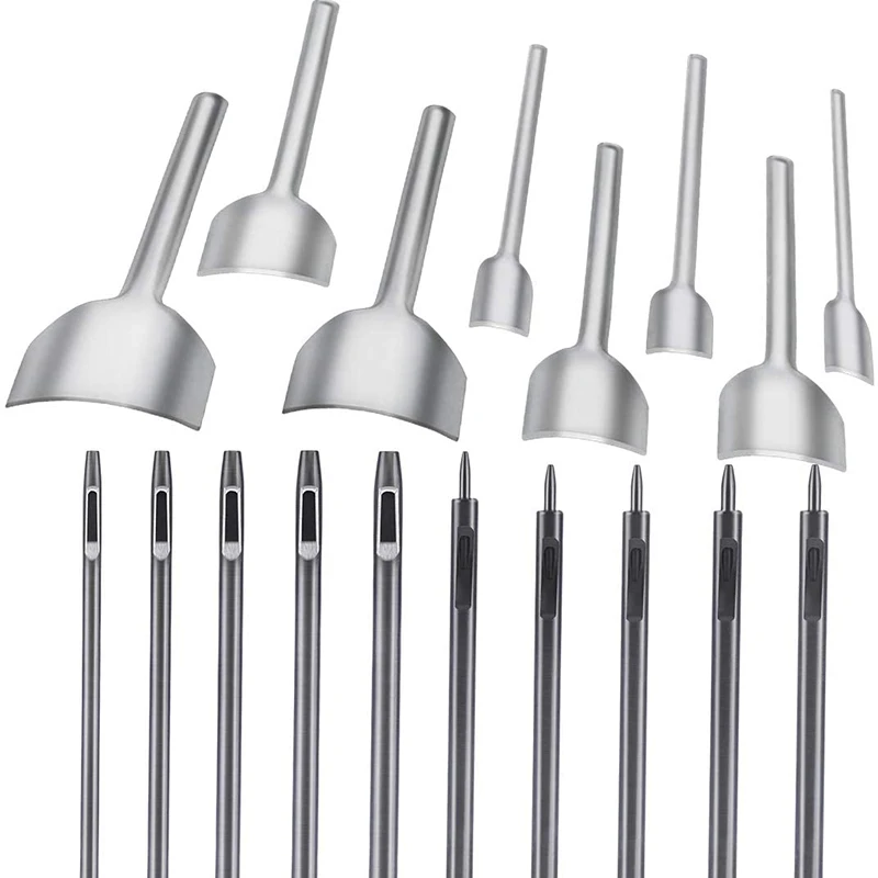 MIUSIE 18 Pcs Leather Hole Punch 0.5mm-3.5mm And Leather Craft Tools Half-Round Cutter Punch 3mm-40mm For Leather Craft
MIUSIE 18 Pcs Leather Hole Punch 0.5mm-3.5mm And Leather Craft Tools Half-Round Cutter Punch 3mm-40mm For Leather Craft