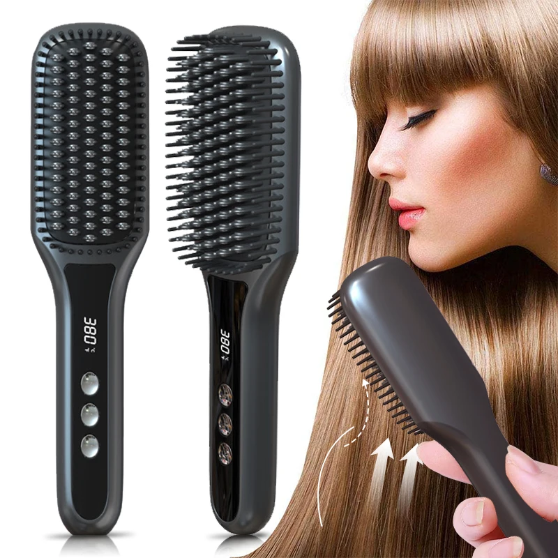 New Multifunction Electric Hair Straightener Beard Comb Negative Ion Straight Hair Splint Straightening Board Hairdressing Tools
New Multifunction Electric Hair Straightener Beard Comb Negative Ion Straight Hair Splint Straightening Board Hairdressing Tools