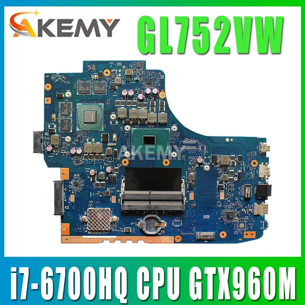 Материнская плата GL752VW для ASUS GL752VW GL752V G752V G752VW Материнская плата ноутбука i7-6700HQ CPU с тестом видеокарты GTX960M
Материнская плата GL752VW для ASUS GL752VW GL752V G752V G752VW Материнская плата ноутбука i7-6700HQ CPU с тестом видеокарты GTX960M