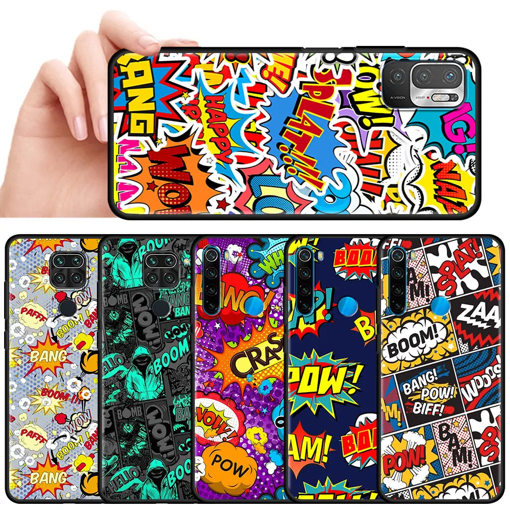 Boom Bang Bam Black Soft Cover For Xiaomi Redmi Note 10 9S 9 8 Pro 8T 7 9A 9C 8A 7A 6 6A K40 Silicone Phone Case Shell Funda Sac
Boom Bang Bam Black Soft Cover For Xiaomi Redmi Note 10 9S 9 8 Pro 8T 7 9A 9C 8A 7A 6 6A K40 Silicone Phone Case Shell Funda Sac