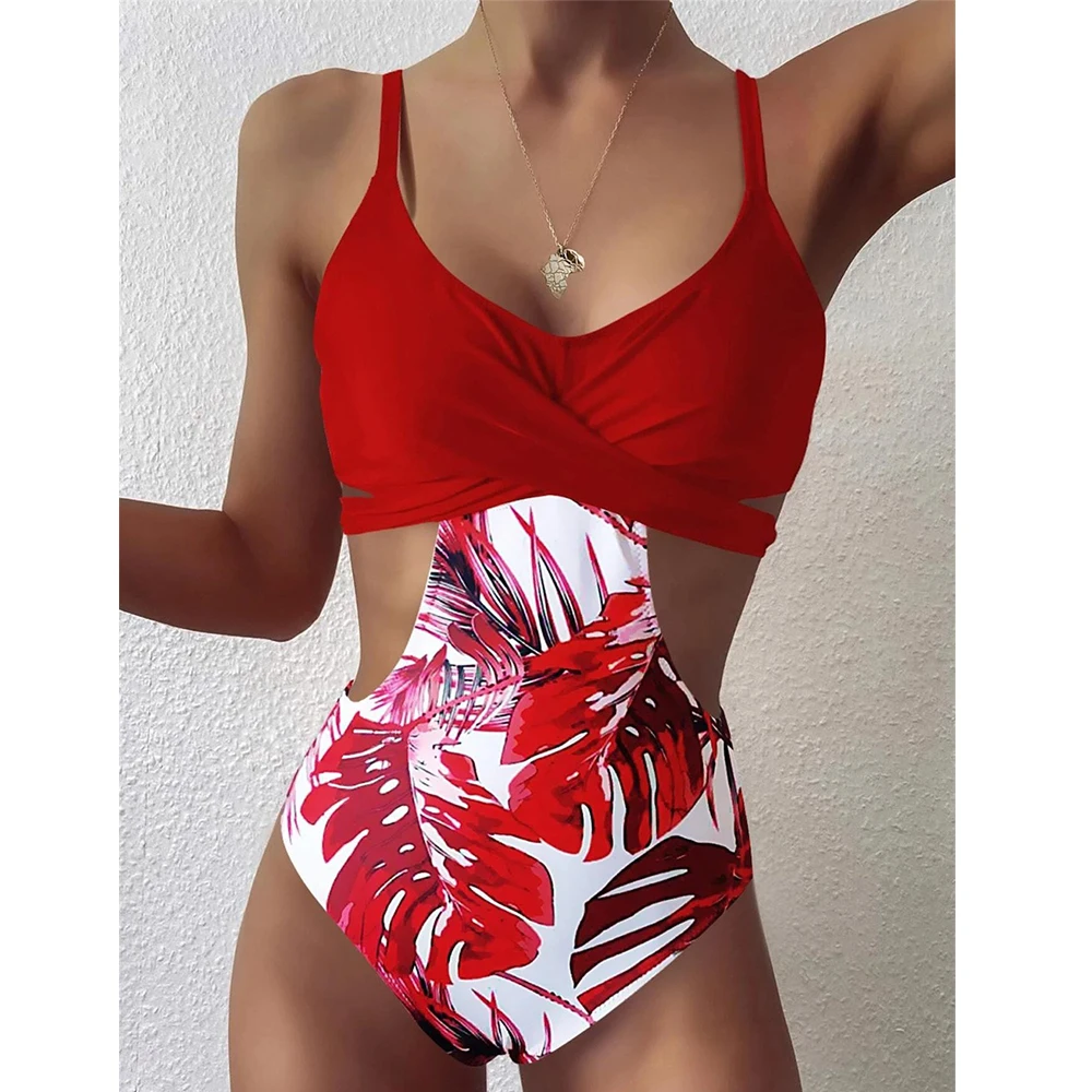 Women's Floral Print Padded Halter Cutout High Waist One Piece Swimsuit Wrap Color Block Tie Side Bathing Suit
Women's Floral Print Padded Halter Cutout High Waist One Piece Swimsuit Wrap Color Block Tie Side Bathing Suit