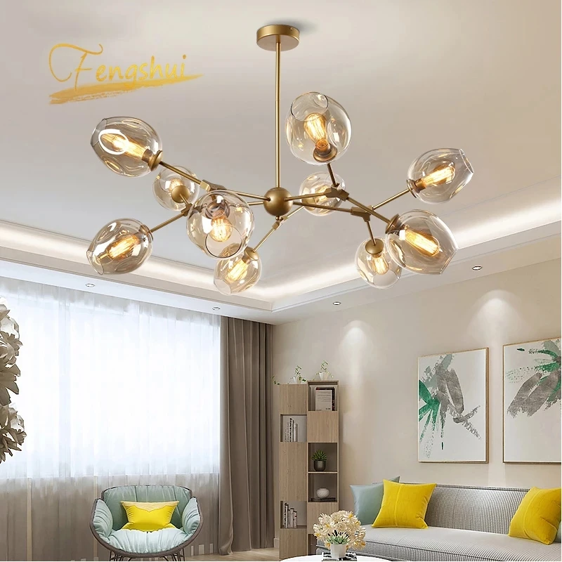 Modern Lustre Glass Ball LED Chandelier Lighting Art LOFT Chandelier for Living Room Hotel Restaurant Indoor Lighting Fixtures
Modern Lustre Glass Ball LED Chandelier Lighting Art LOFT Chandelier for Living Room Hotel Restaurant Indoor Lighting Fixtures