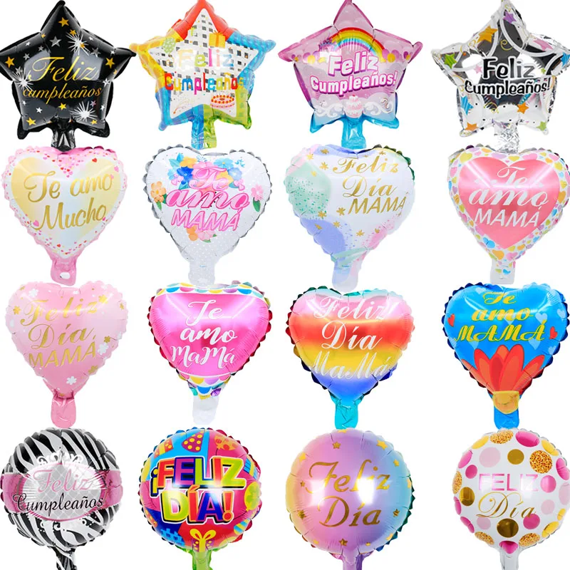 20pcs/lot 10inch Spanish MAMA Foil Balloons Mother's Day Decorations Happy Birthday Supplies Helium Globos Feliz Cumpleanos Toys
20pcs/lot 10inch Spanish MAMA Foil Balloons Mother's Day Decorations Happy Birthday Supplies Helium Globos Feliz Cumpleanos Toys