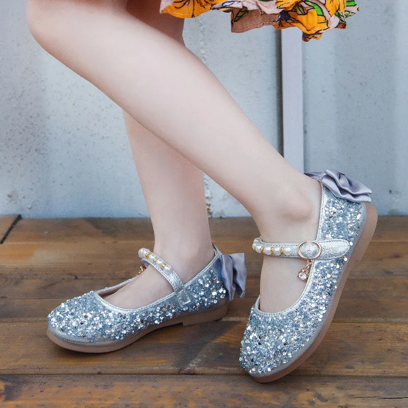 Girls Sandals Pearl Bow Single Shoes Kids Leather Shoes Children Nude Sandal Toddler Girls Princess Flat Dance Shoes 2021 New 
Girls Sandals Pearl Bow Single Shoes Kids Leather Shoes Children Nude Sandal Toddler Girls Princess Flat Dance Shoes 2021 New
