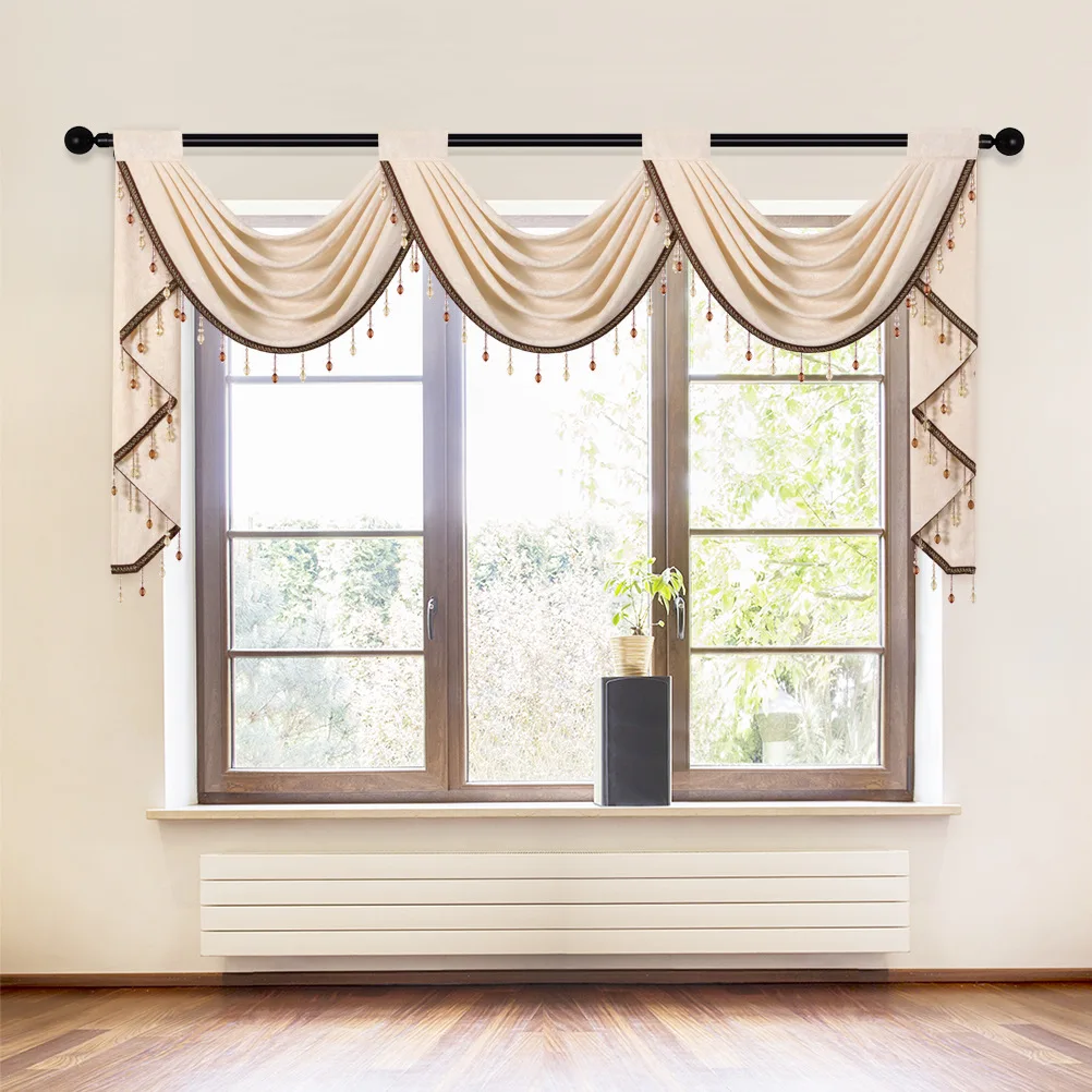 Cross-border e-commerce AliExpress European-style window curtain for living room and bedroom valance curtain
Cross-border e-commerce AliExpress European-style window curtain for living room and bedroom valance curtain