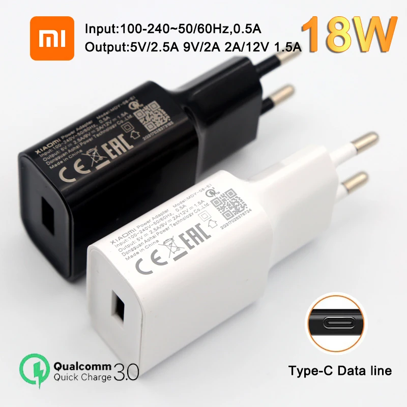 Оригинальное быстрое зарядное устройство XiaoMi 18 Вт QC 3,0, зарядный адаптер Usb C для Redmi 7 8 8A 6A Mi 8 10 Lite Mi 9 SE 9T Pro Max 3 Mix 3 A3 9 S
Оригинальное быстрое зарядное устройство XiaoMi 18 Вт QC 3,0, зарядный адаптер Usb C для Redmi 7 8 8A 6A Mi 8 10 Lite Mi 9 SE 9T Pro Max 3 Mix 3 A3 9 S